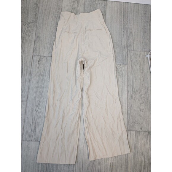 A Love A Women's Beige Wide Leg Pleated Pants Size 6 - Picture 2 of 8